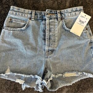 O’Neill Light Wash Distressed Denim Women's Shorts 26”